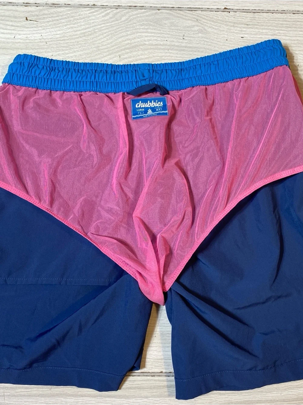 Chubbies Mens Swim Trunk Shorts Blue 5.5